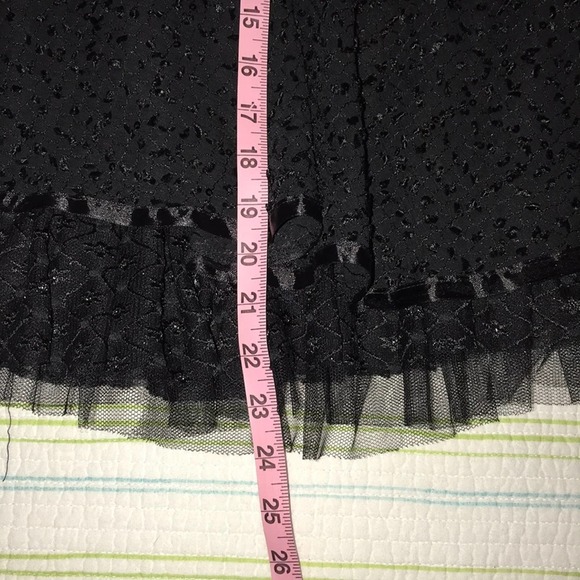 VELVET BOUTIQUE BLACK SEQUIN FLOWING SKIRT MEDIUM - Picture 3 of 6